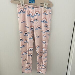 Charming Pink Rainbow Leggings for Kids